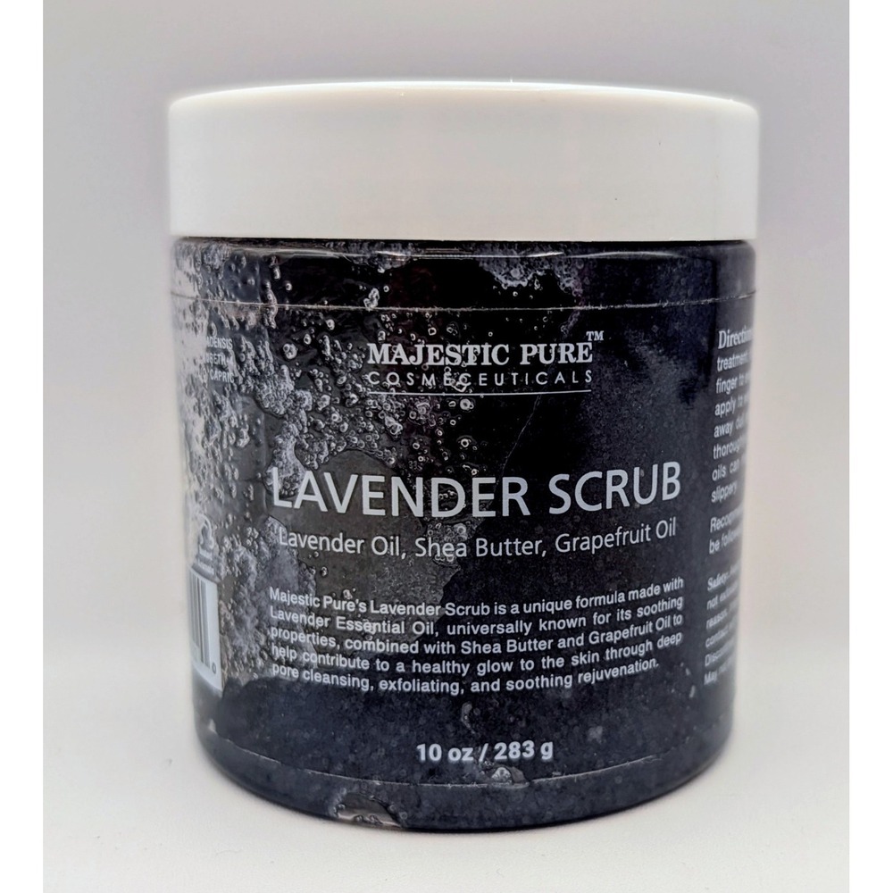 Majestic Pure Cosmeceuticals Lavender Scrub  10oz - New